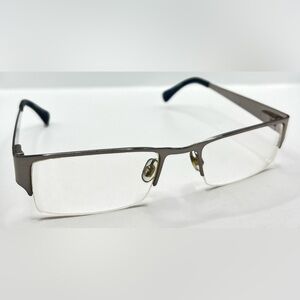 SpecSavers Black Silver Rectangular Sunglasses Frames Only